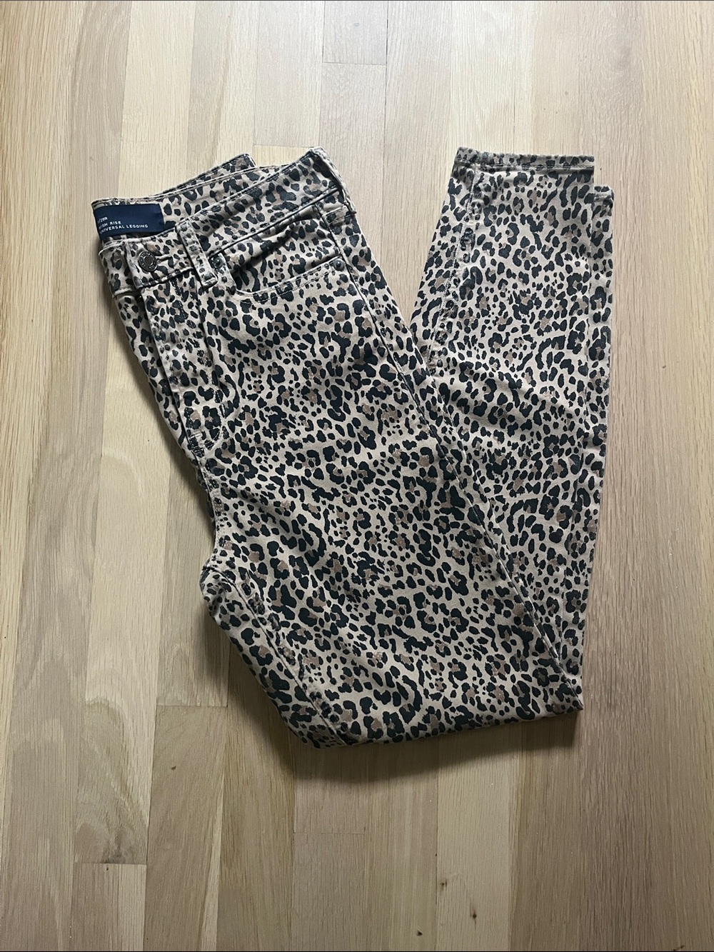GAP Leopard Print Skinny denim Jeans - Beige and Black8/29r High Rise